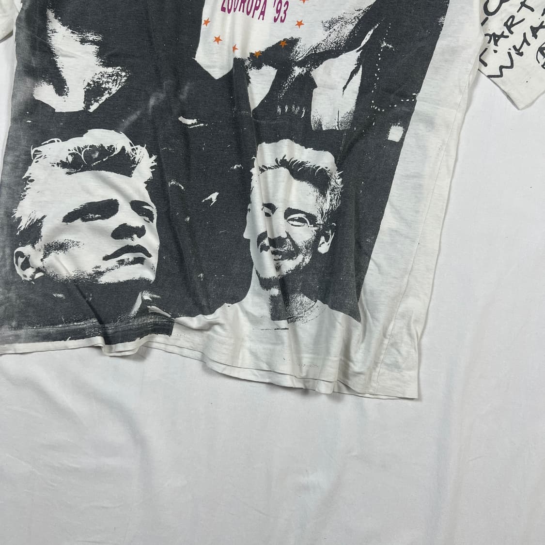 90’s u2 락밴드 93 zooropa 투어 반팔티 상품이미지5