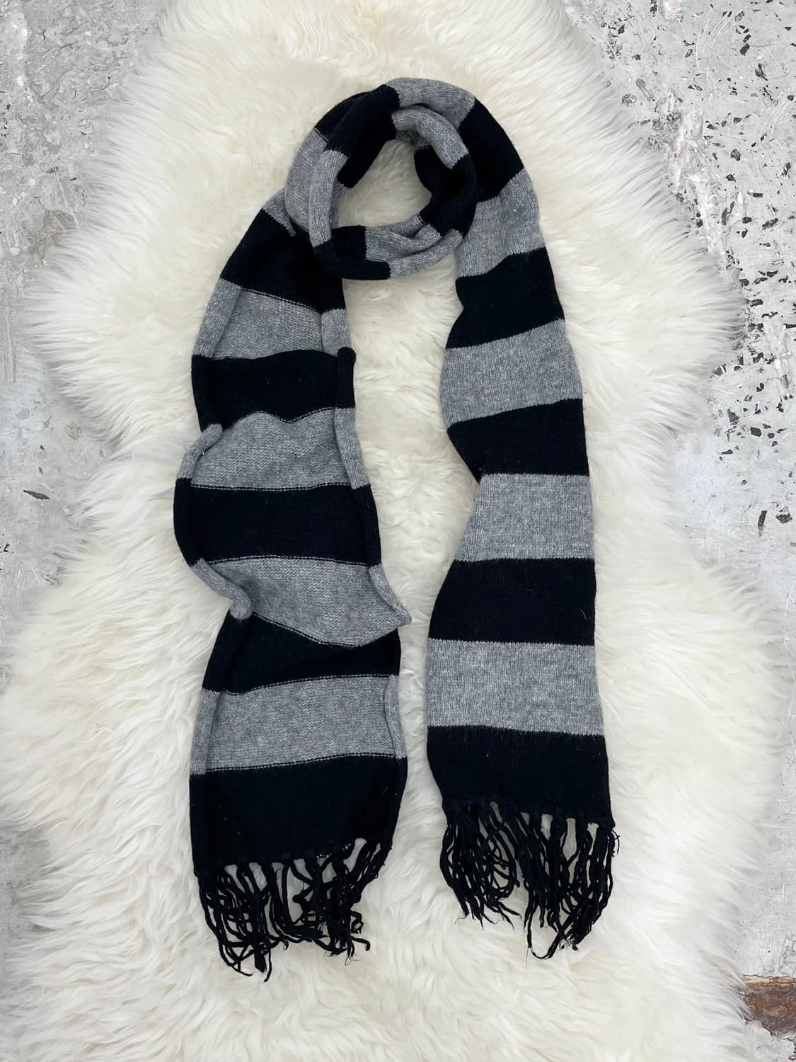 스트라이프 울 코지 머플러  상품이미지4