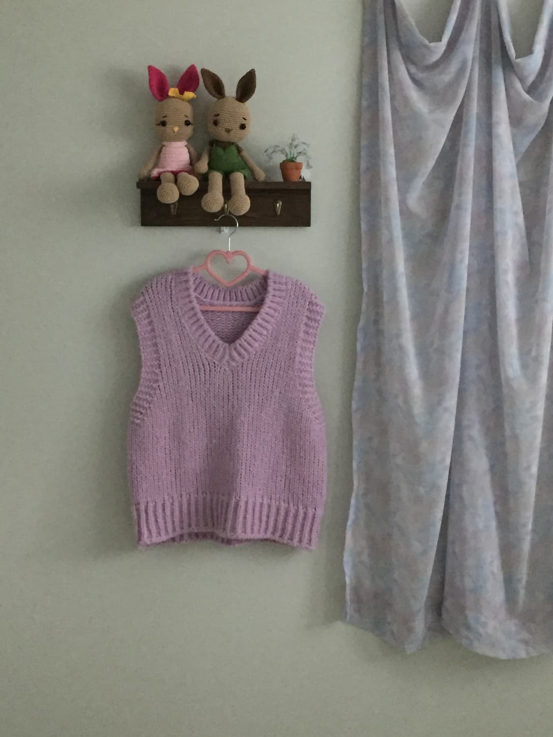 보라 니트 조끼 상품이미지1