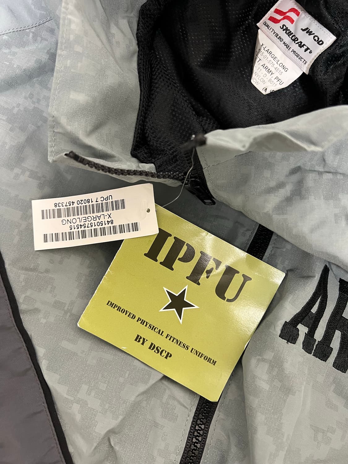 미군 바람막이 ipfu 2세대 xl-long 데드스탁 리플렉티브 상품이미지6
