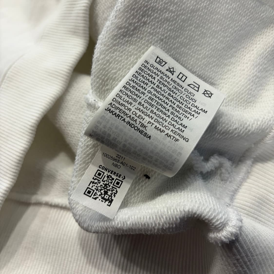 [L] 컨버스 프라그먼트 FRGMT 후드티 화이트 D303 상품이미지8