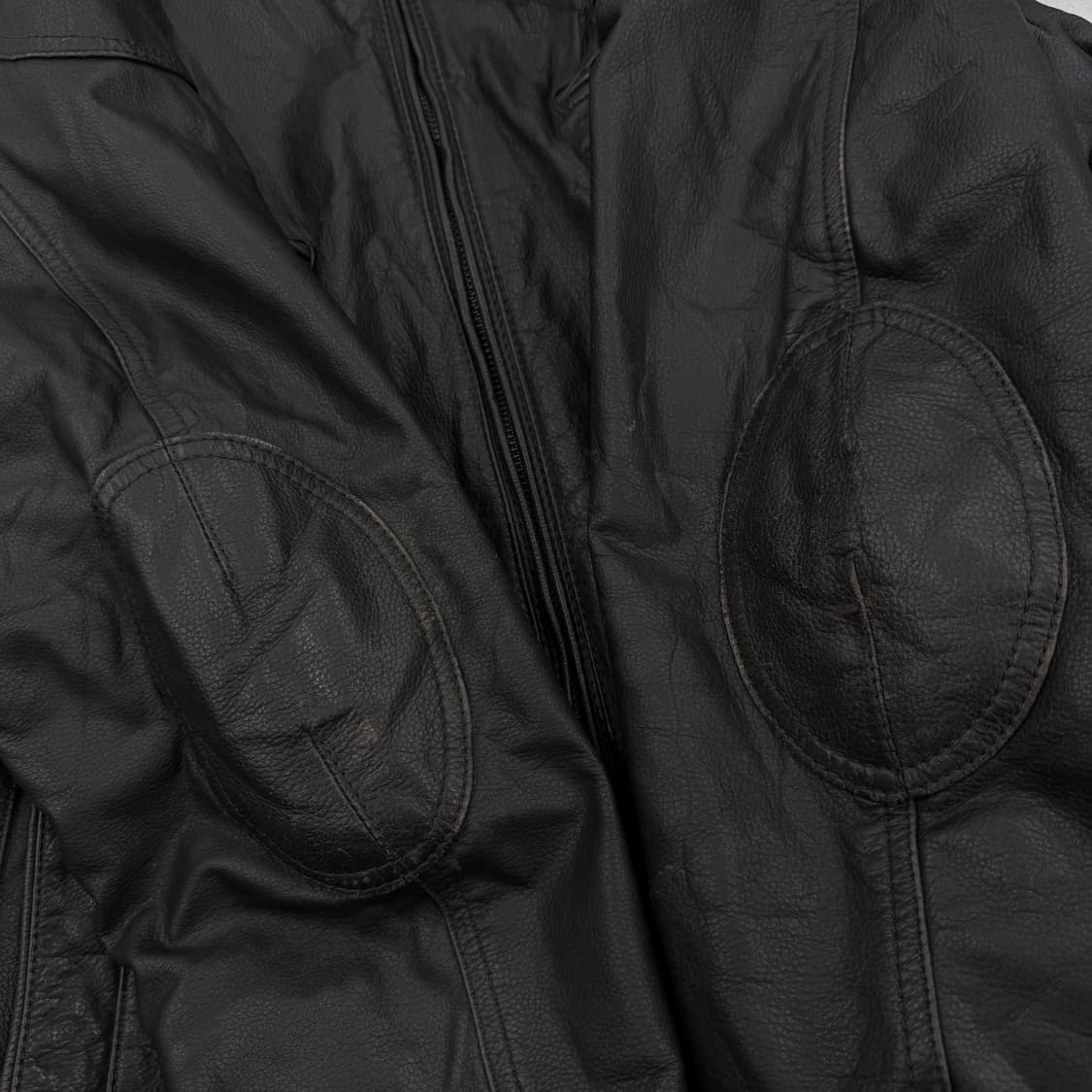 로카웨어 리얼레더 멀티지퍼 하이넥 바이커 자켓 상품이미지6