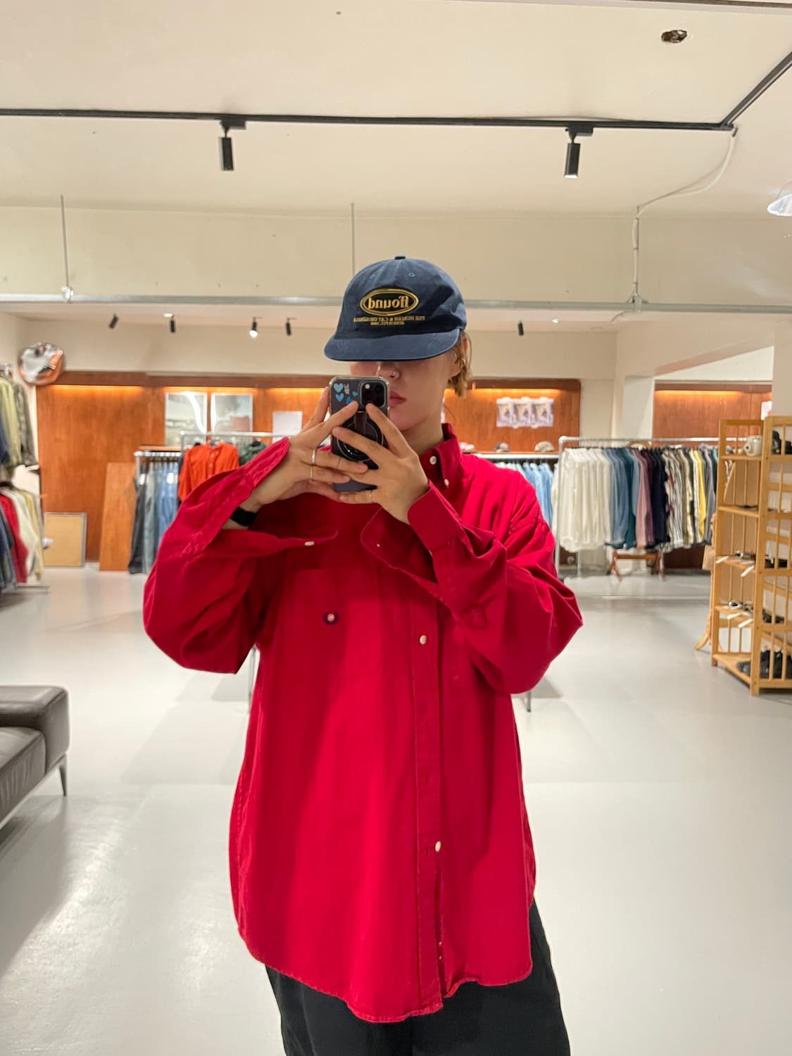 CHAPS ralph lauren shirt  (Red color)  상품이미지2