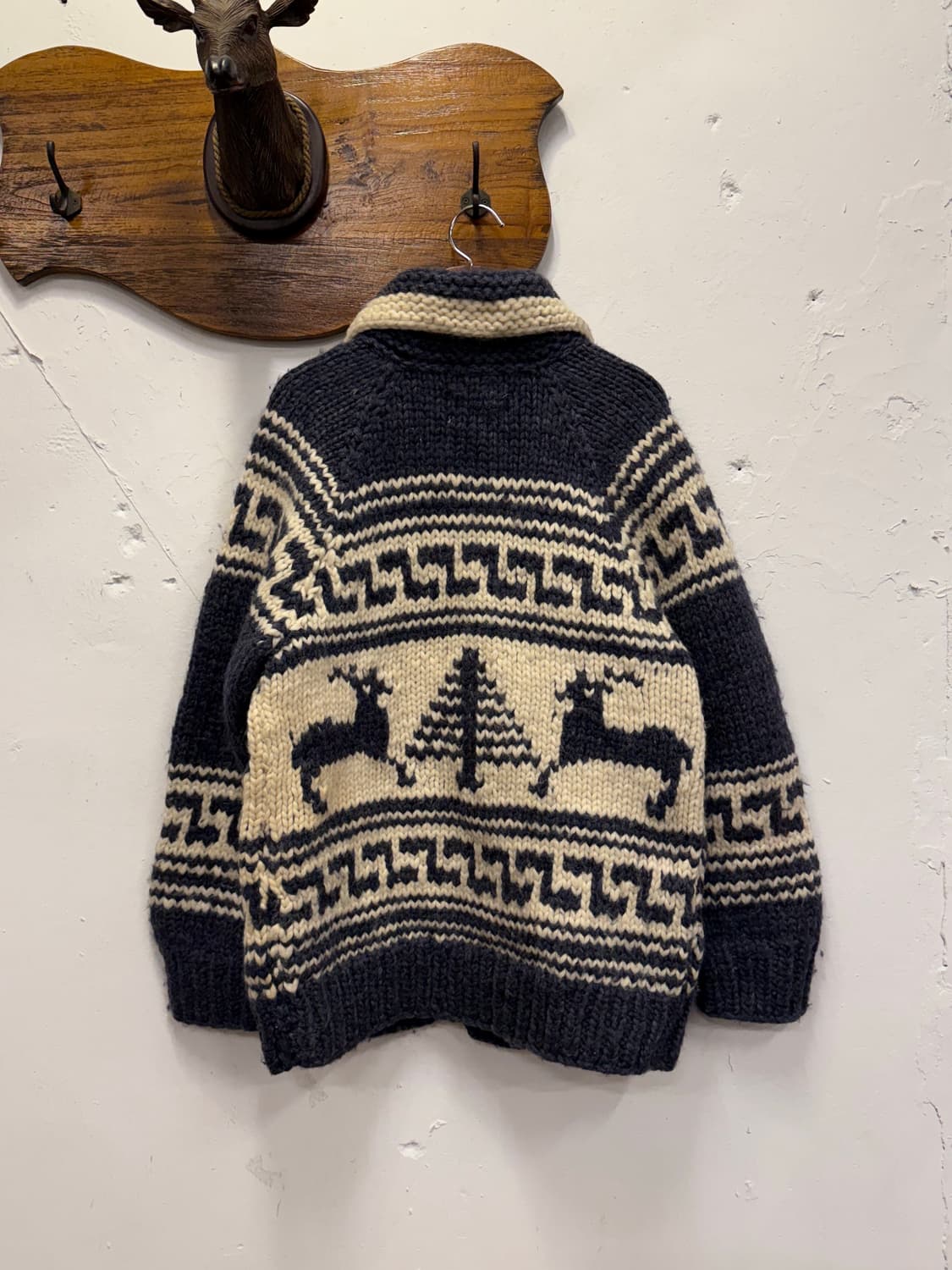 M) Canada LONGHOUSE Cowichan Wool Cardig 상품이미지6