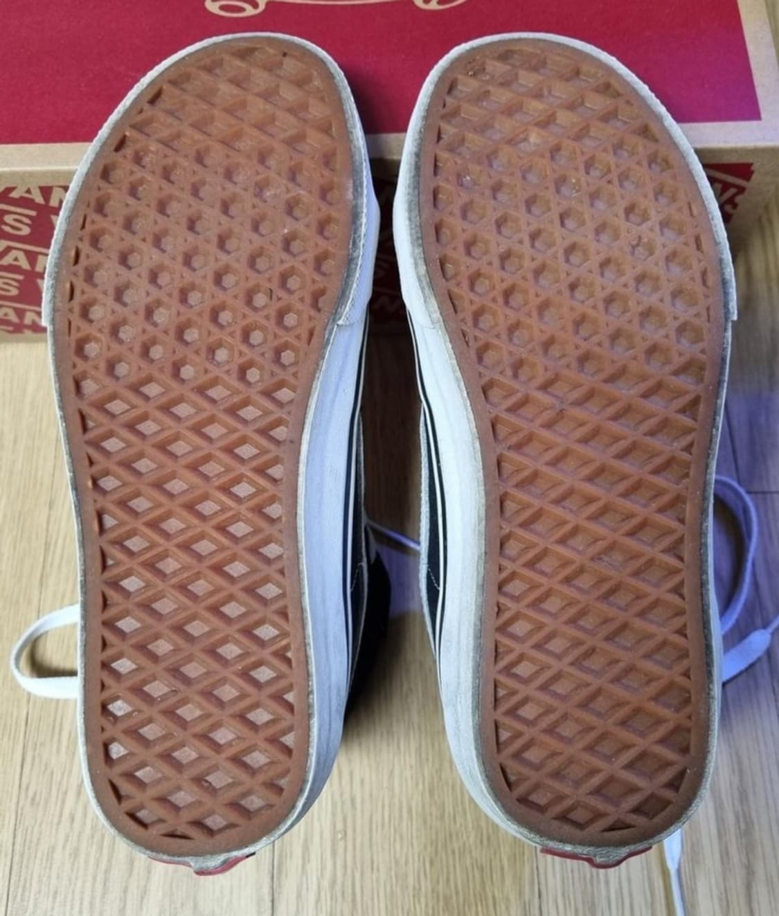 VANS 반스 블랙 화이트 하이탑 스케이트보드 슈 상품이미지9