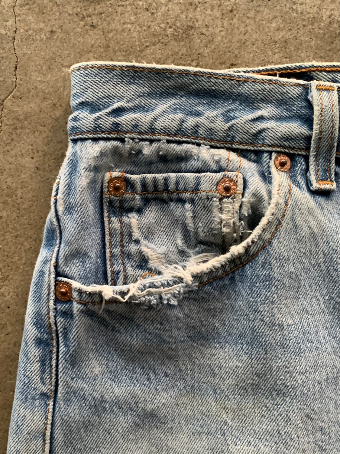 1990s 리바이스 501 데님팬츠 (33X36) 상품이미지3