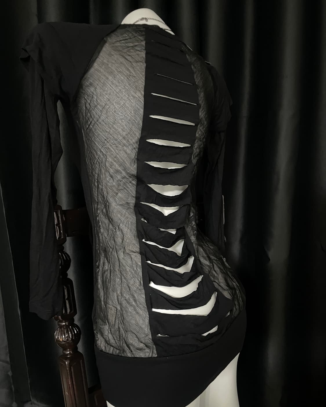 Salvage Studded Cut-out Mini Dress 상품이미지2