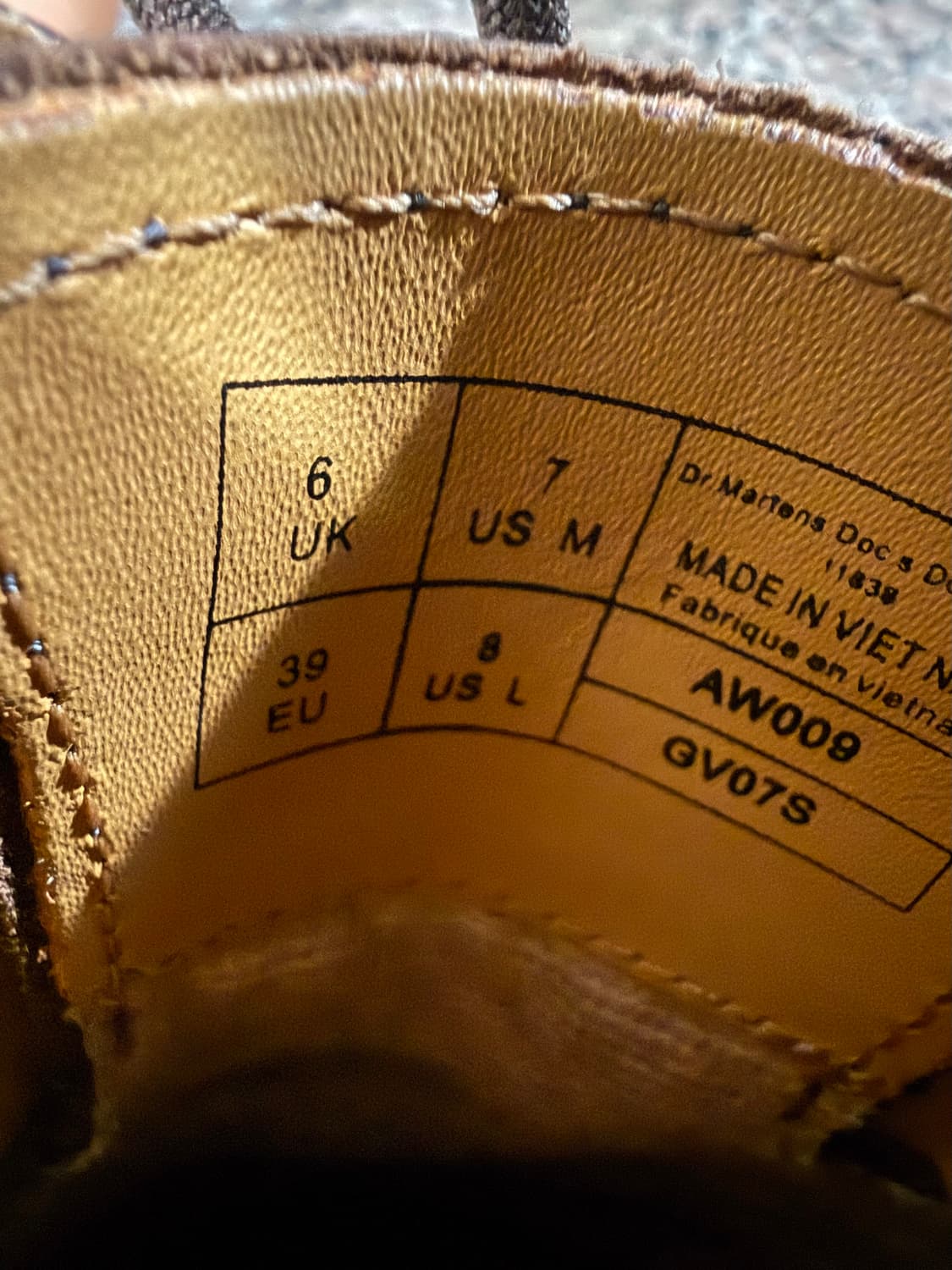 닥터마틴 브라운 AW009 UK6(250-255) 상품이미지5