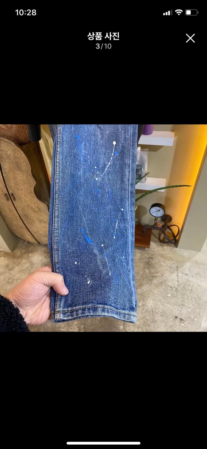 86LOAD 86로드 페인팅 데님팬츠 상품이미지3