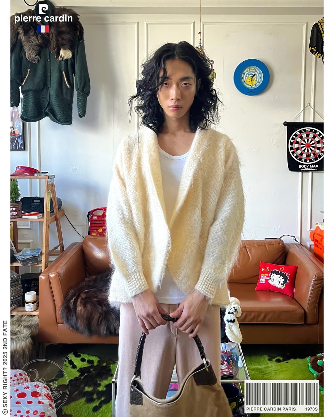 1970s Pierre Cardin Mohair Robe Cardigan 상품이미지1