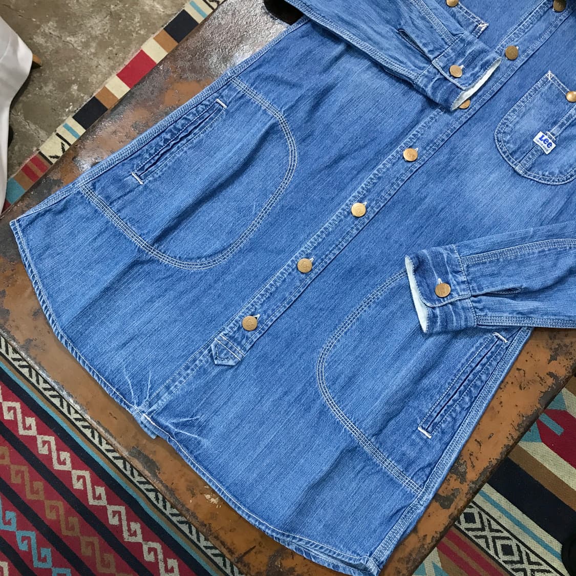 Lee 리 중청 데님 숏 셔츠원피스 롱 셔츠 여성 44 55 사이즈 상품이미지4