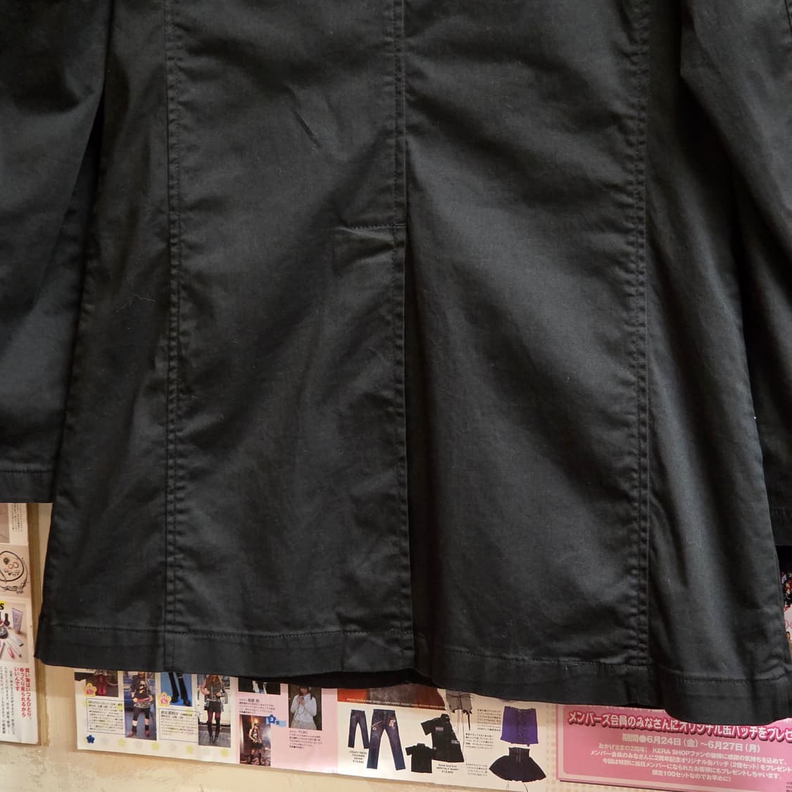 JPN 시멘틱 디자인 코튼 미디 코트 상품이미지8