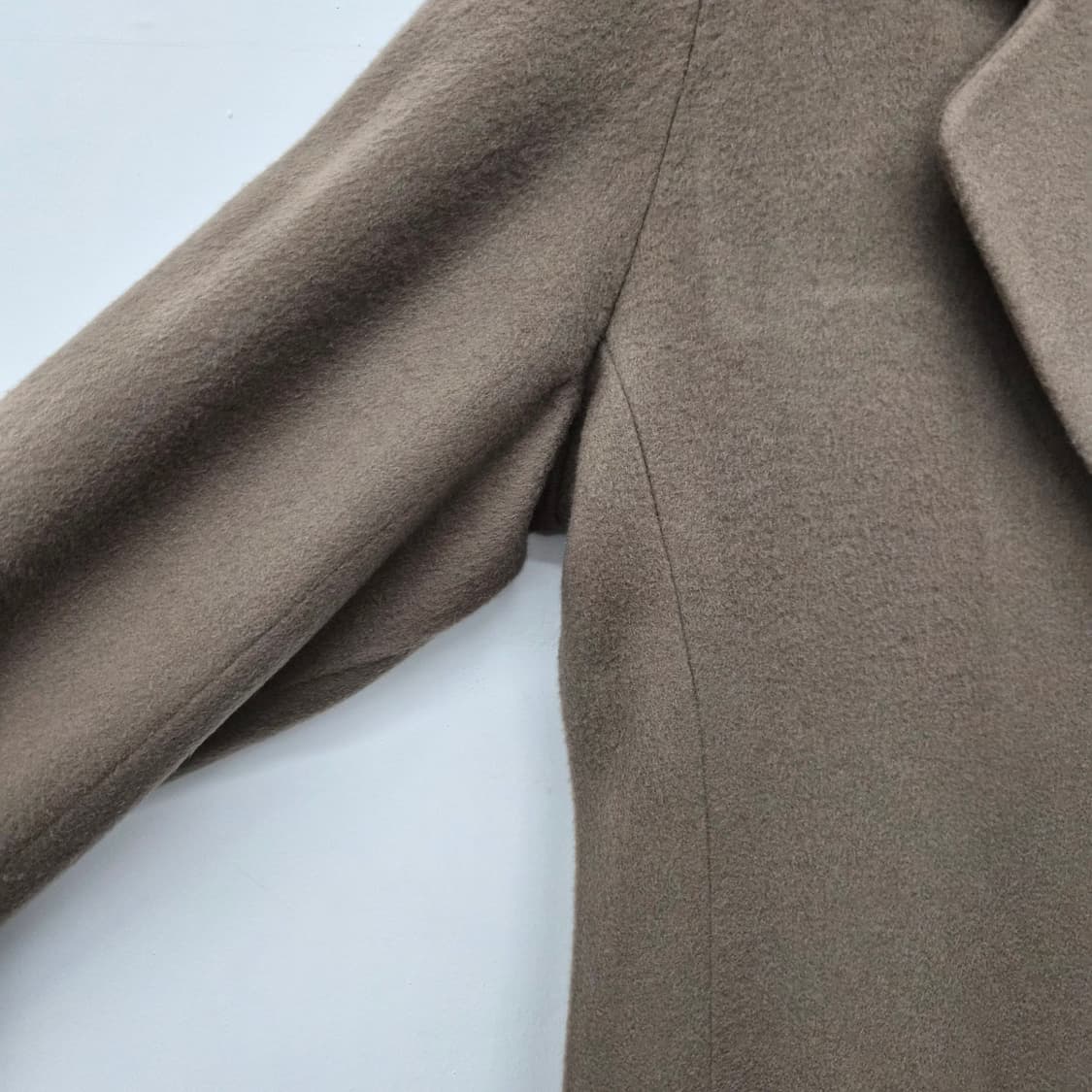 캐시미어 100% 브라운 롱 코트 여성 M 상품이미지3