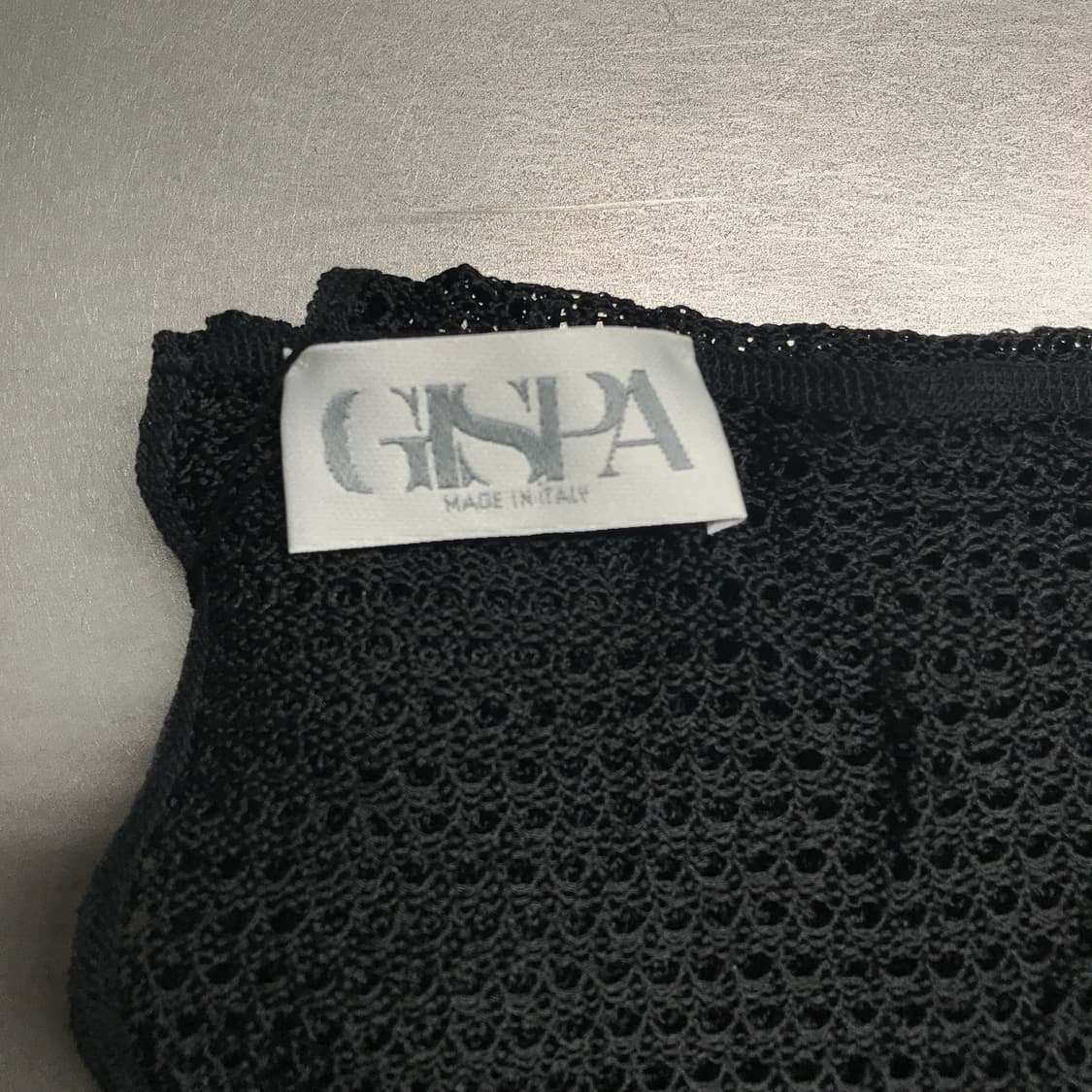 GISPA 펀칭 스카프 블랙 상품이미지4