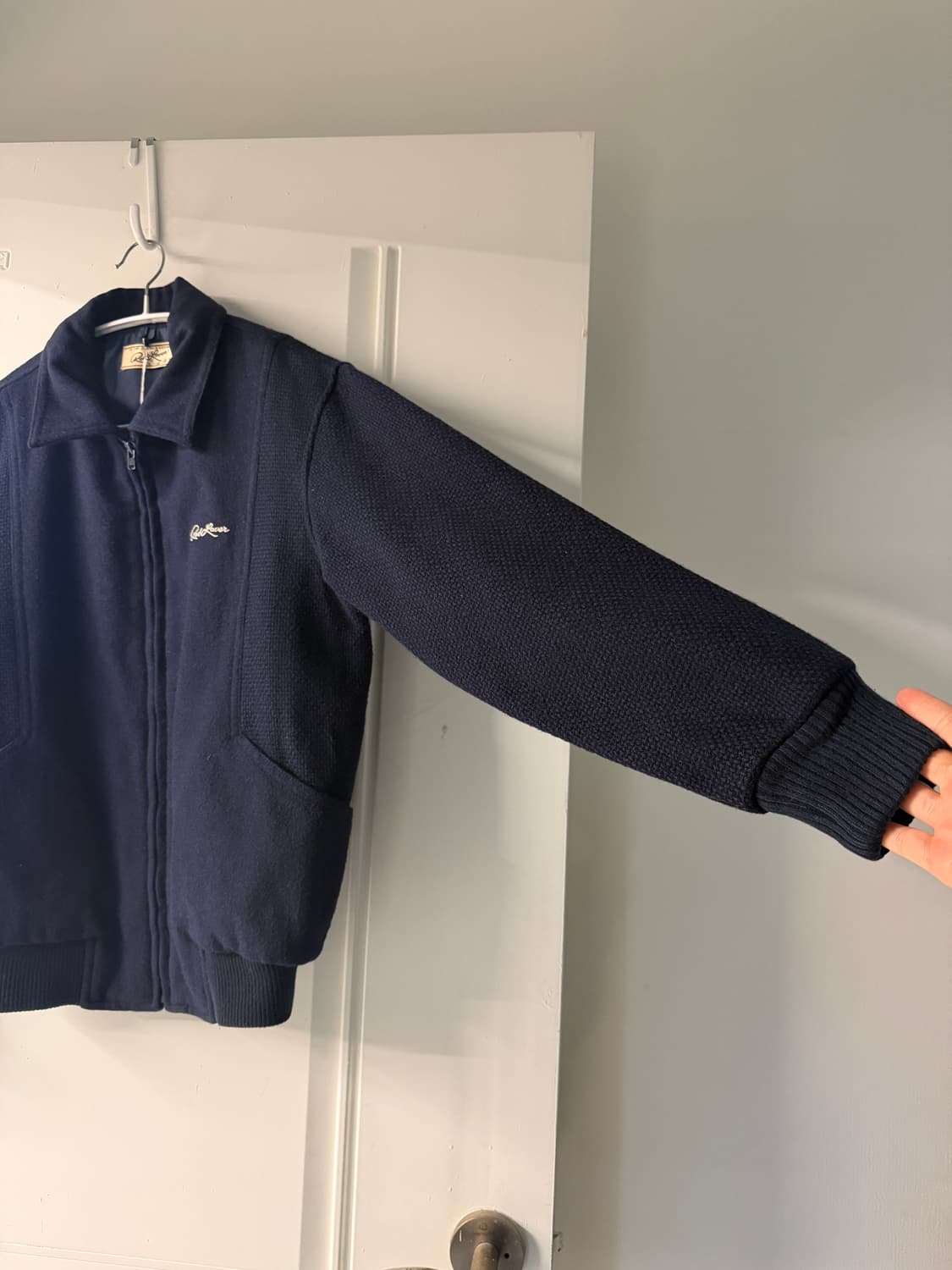 일본빈티지 네이비 집업자켓 상품이미지7