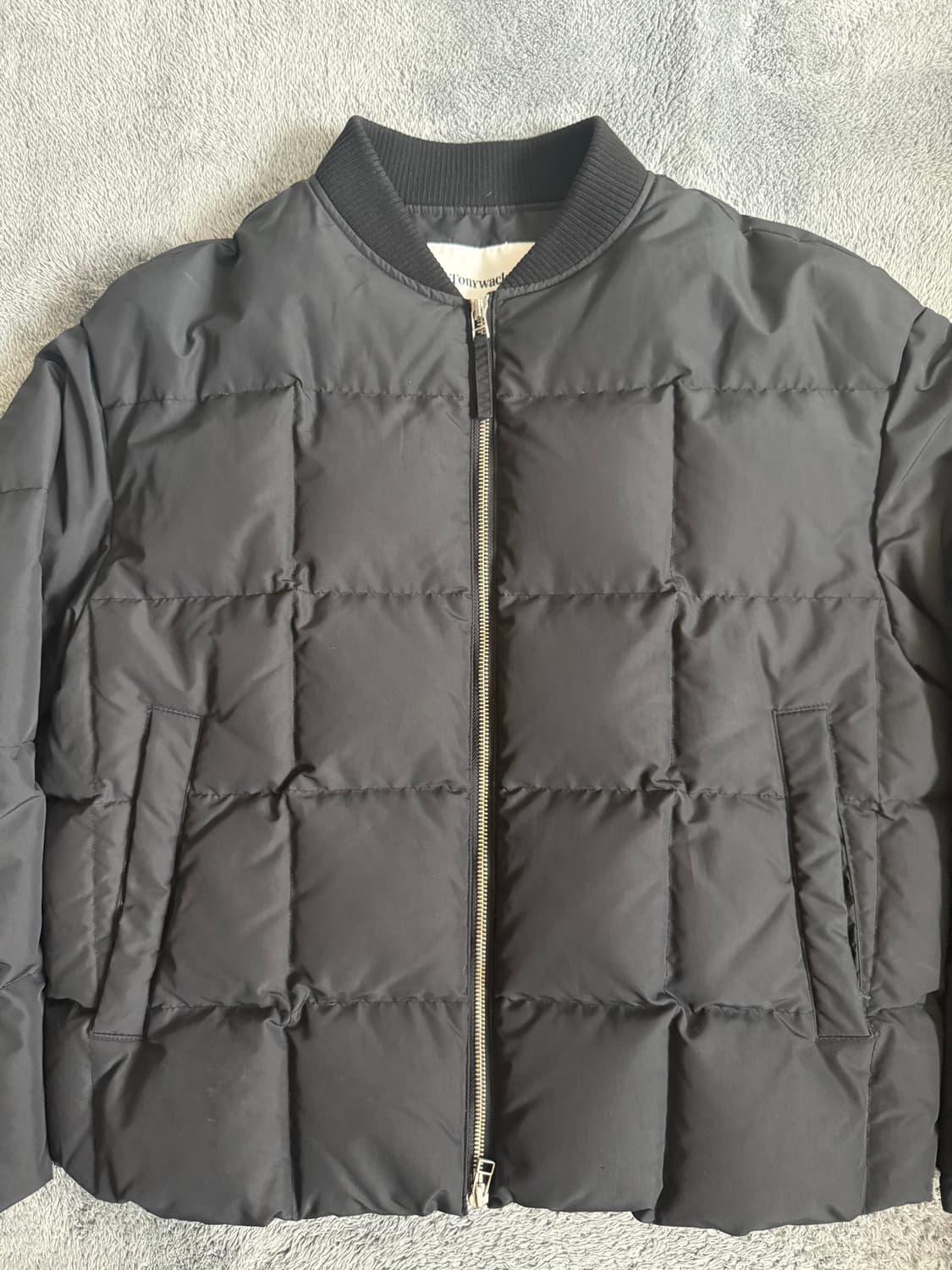토니웩 퀼티드 구스 다운 패딩 푸퍼 자켓 블랙 M 상품이미지3