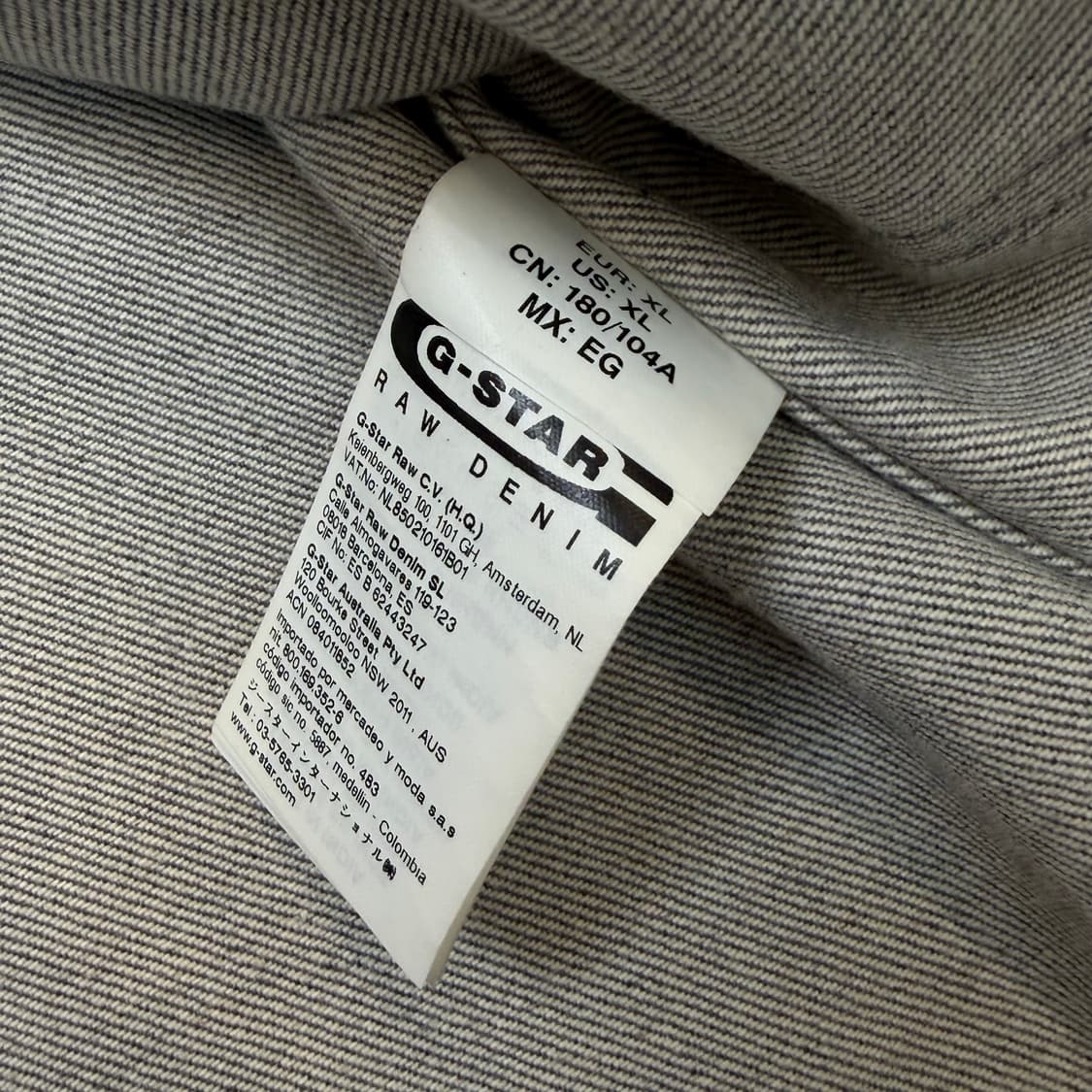 g-star raw by marc newson 지스타 데님 자켓 xl  상품이미지5