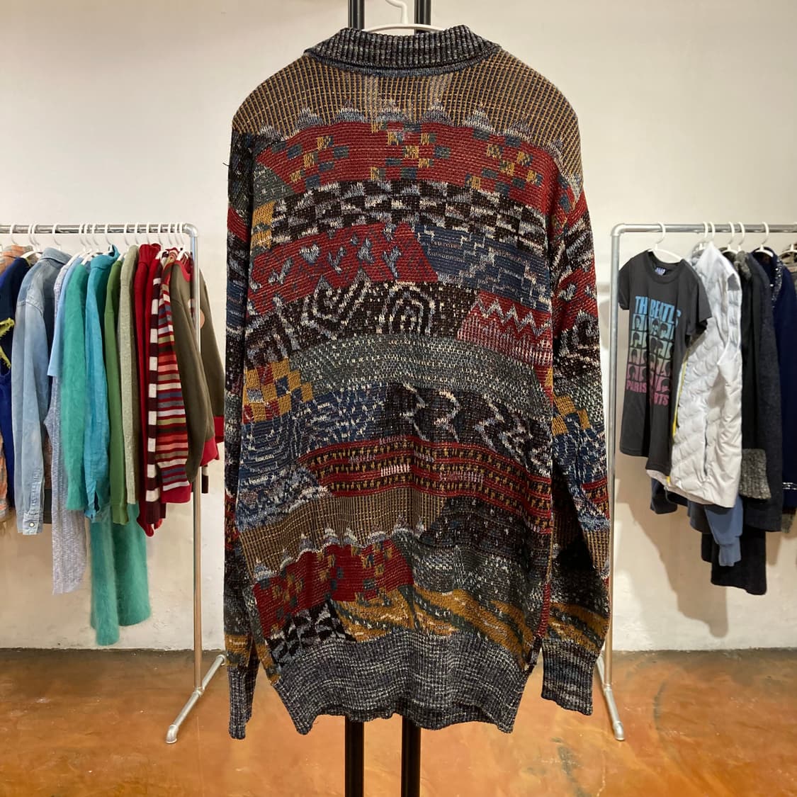 빈티지 에스닉 코지 오버핏 가디건 상품이미지3