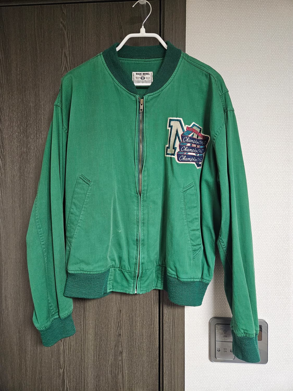 빈티지 스포츠 코튼 자켓 L (실측 100~105) 상품이미지1