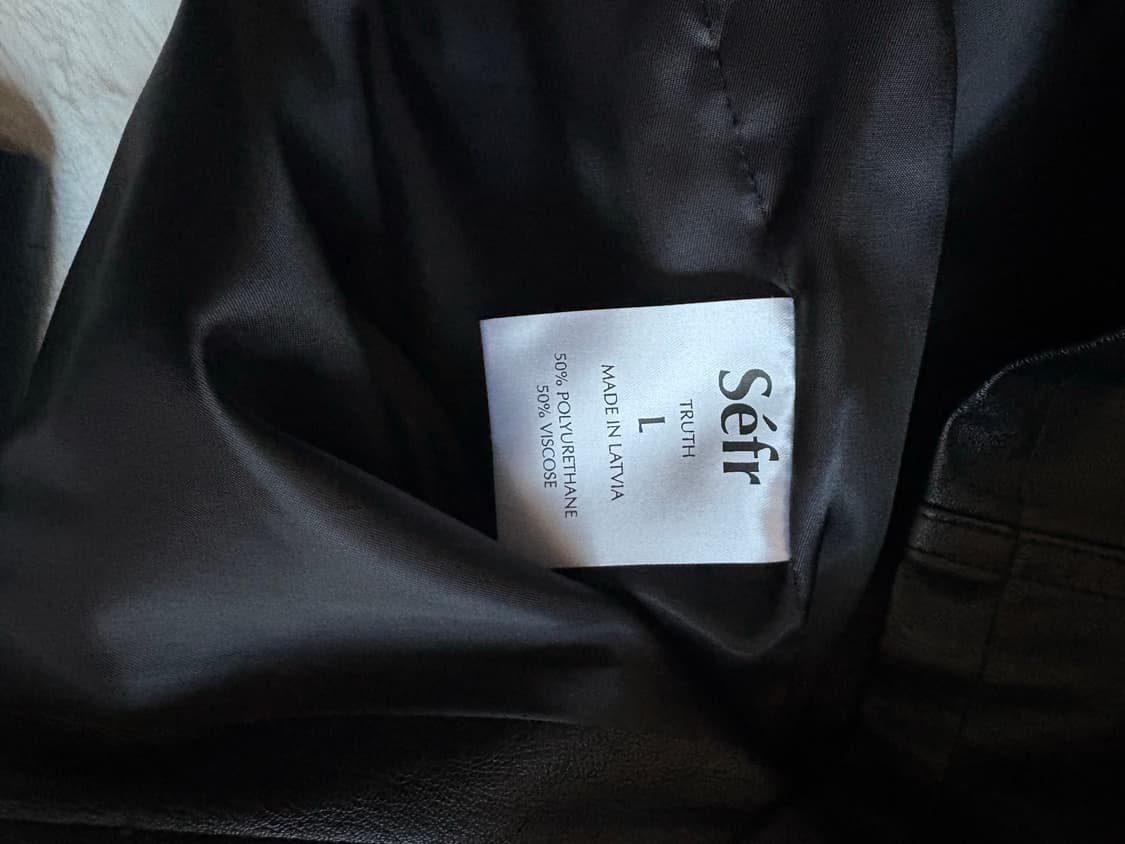 Sefr 세퍼 truth 레더 자켓 블랙 / L 상품이미지8