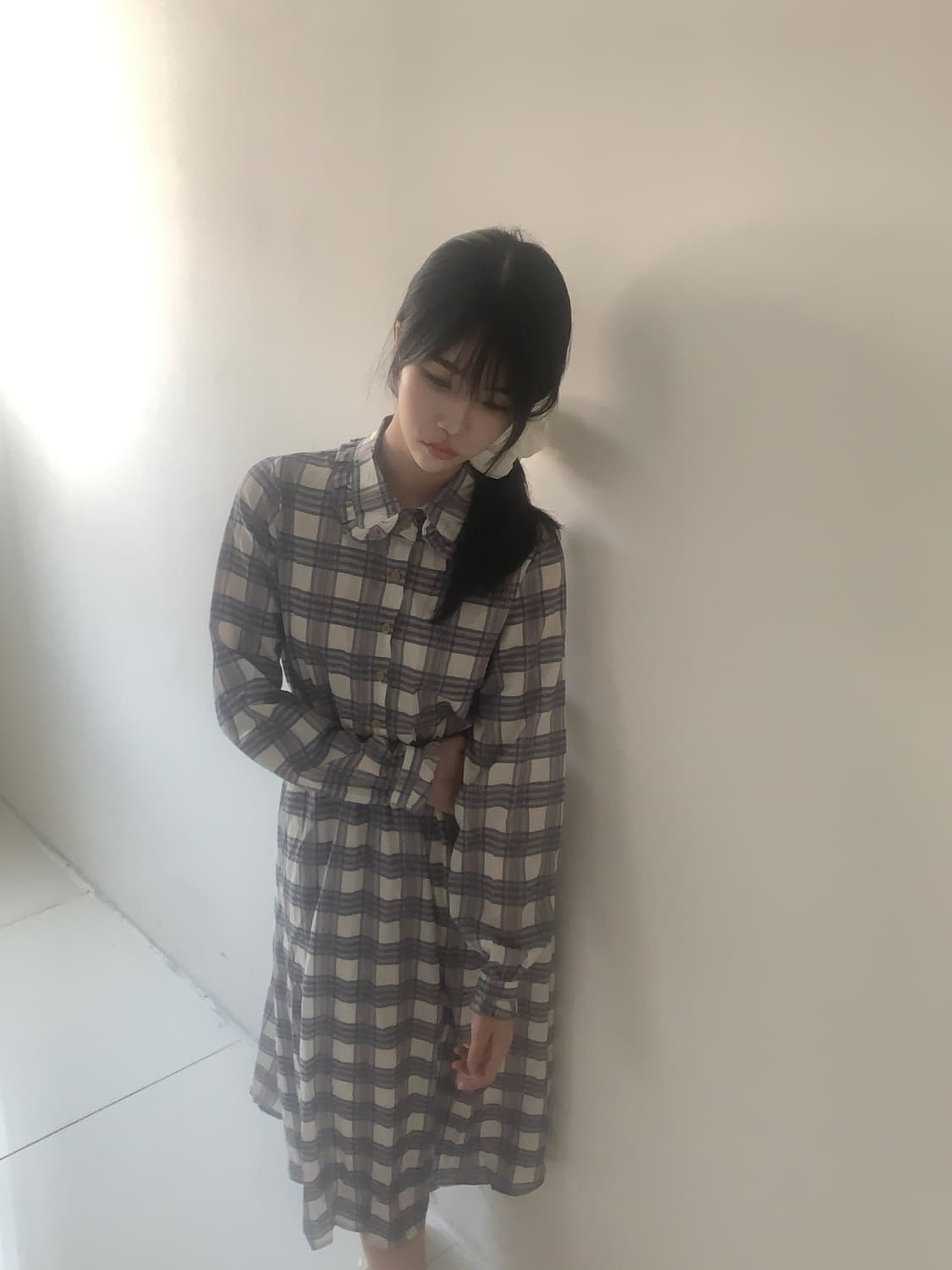 Check button dress 상품이미지7