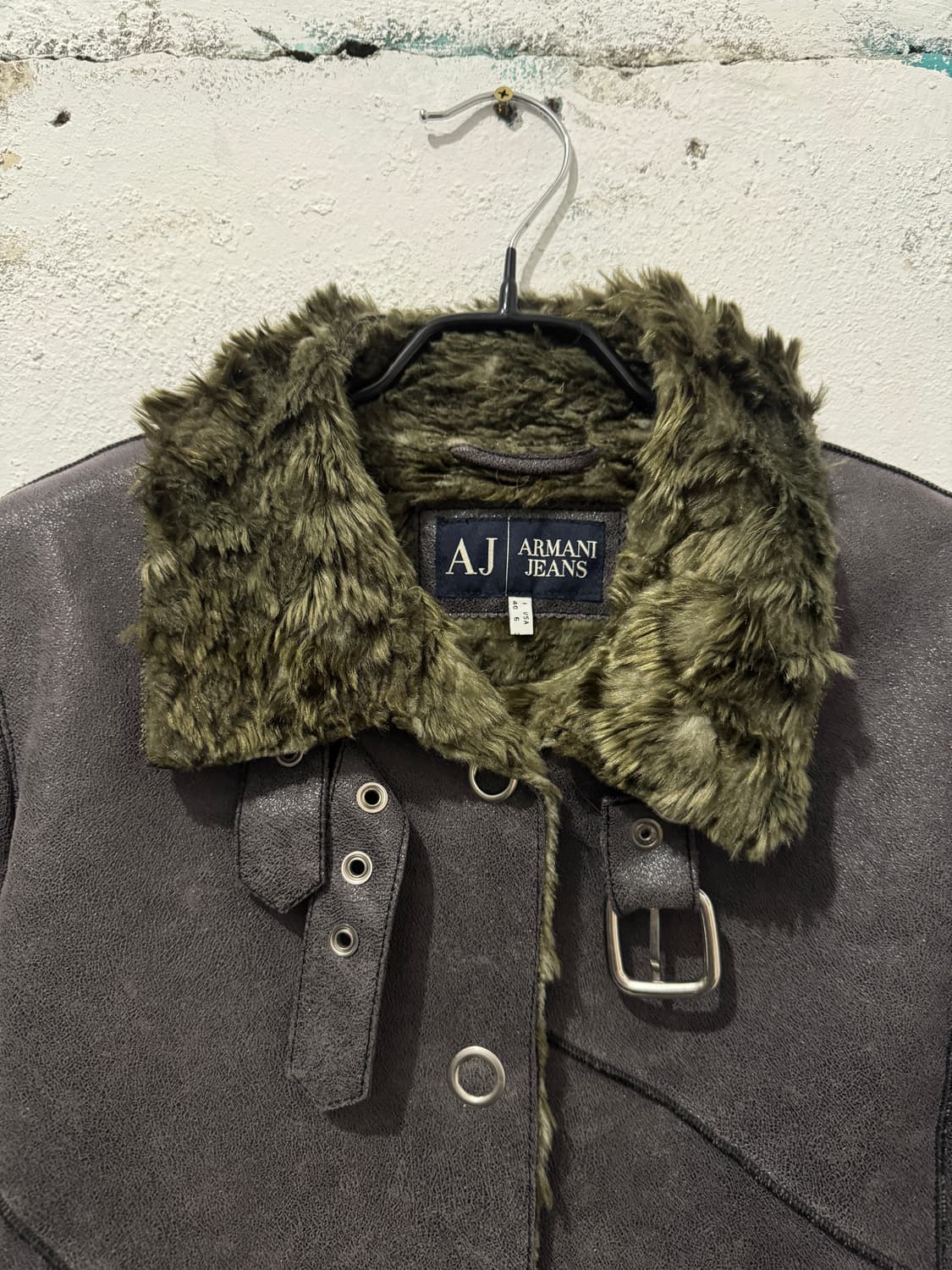 아르마니 진스 퍼 무스탕 상품이미지2