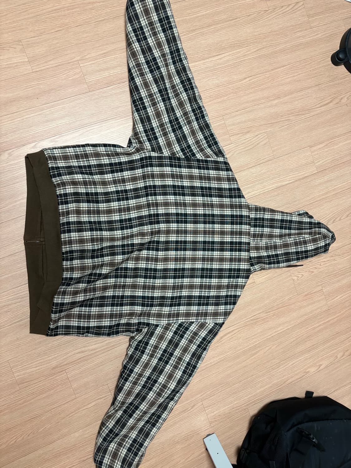 이알티알 리버시블 후드집업 브라운 상품이미지3