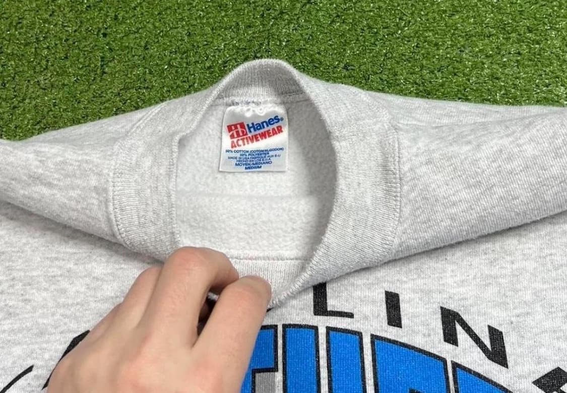 100~105) 90's 헤인즈 캐롤라이나 팬서스 맨투맨 상품이미지7