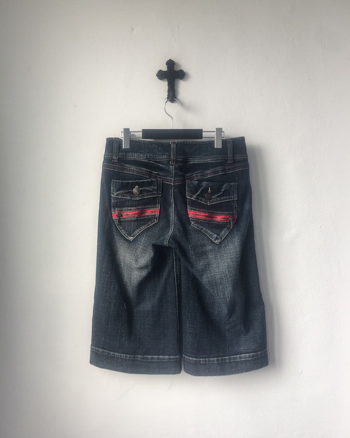 Washing denim half pants 상품이미지2