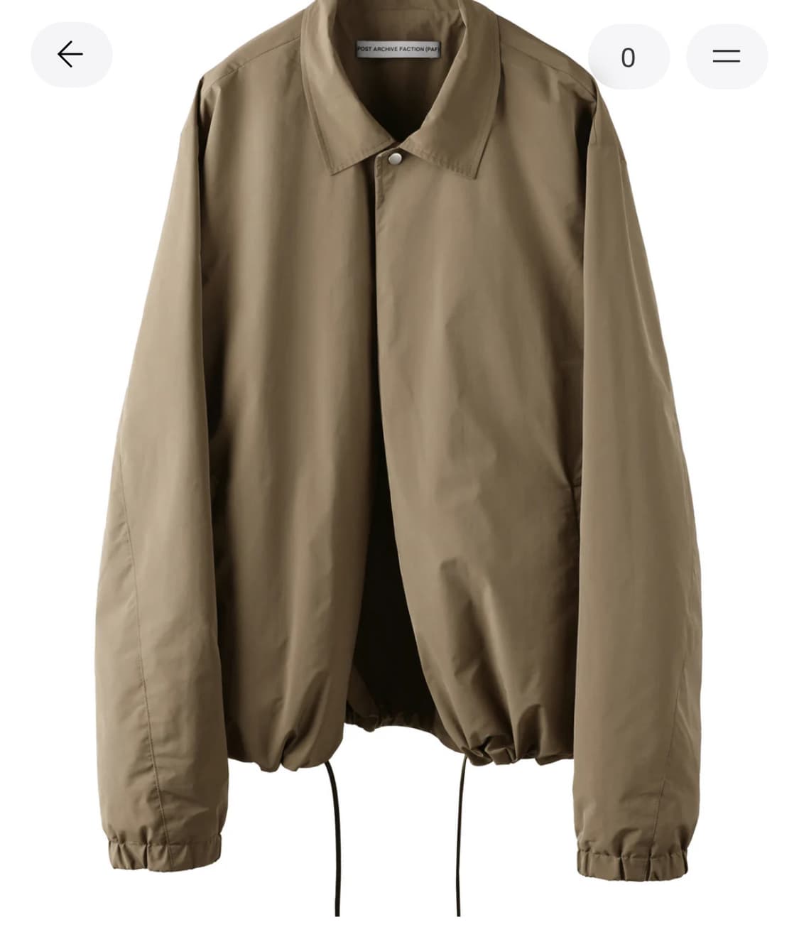 포스트 아카이브 팩션 8.0 코치 자켓 라이트 (브라운) S 상품이미지1