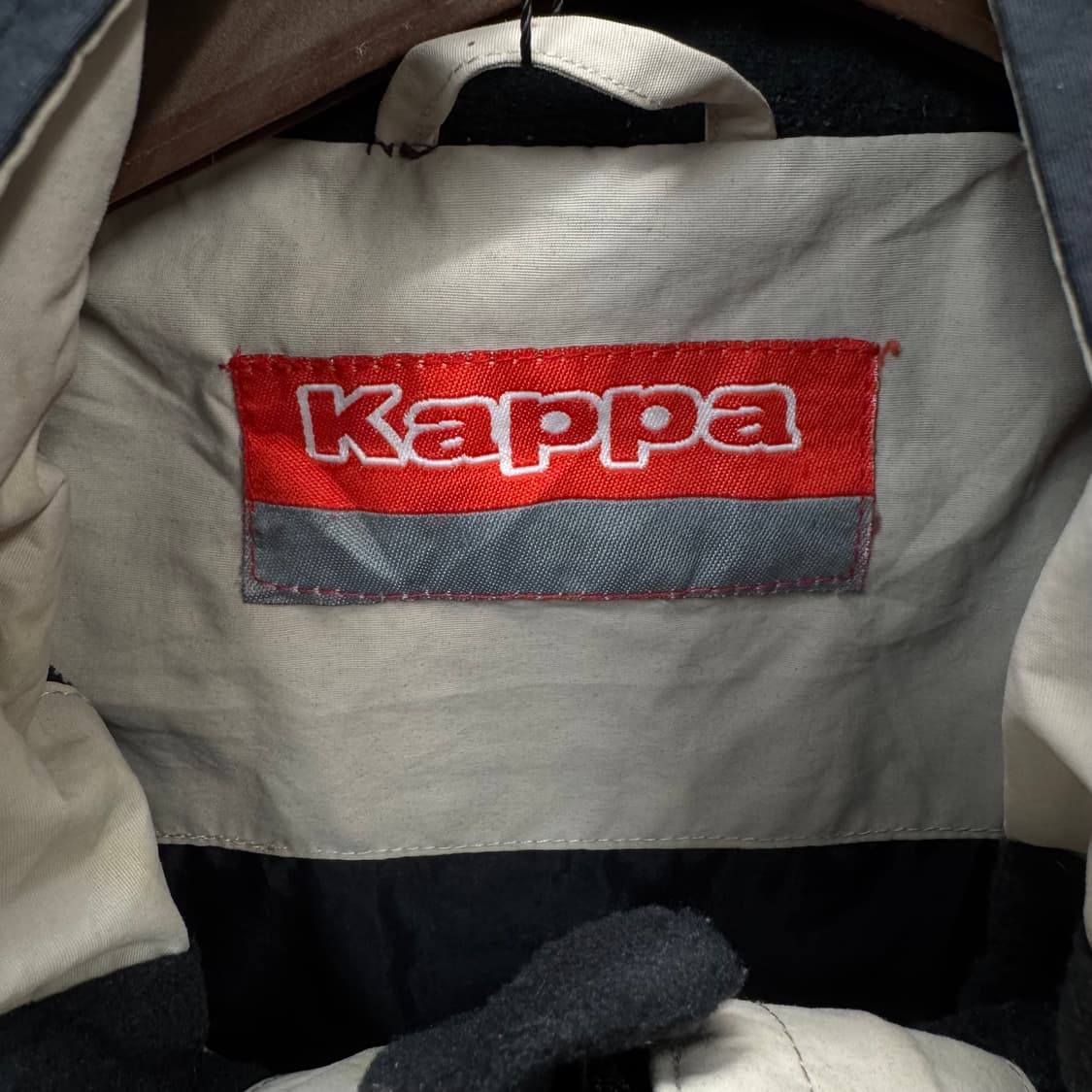 00s 카파 올드스쿨 바람막이 전면 오미니 로고 포인트 블랙 상품이미지6