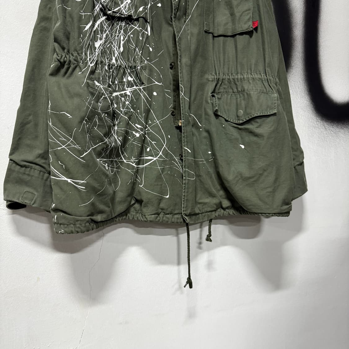 90s 오리지널 밀리터리 로스코 빅 사이즈 더티 프린팅 m65 필드 자켓 상품이미지5