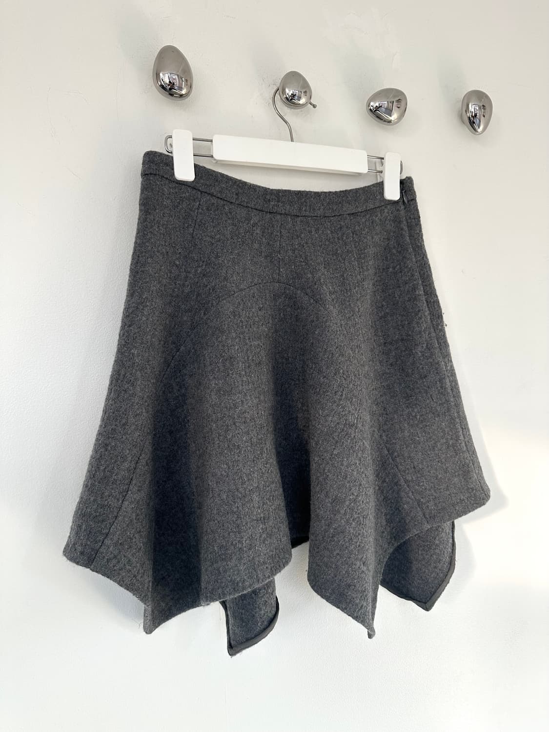 스텔라 맥카트니 비대칭 플레어 울 스커트 상품이미지4