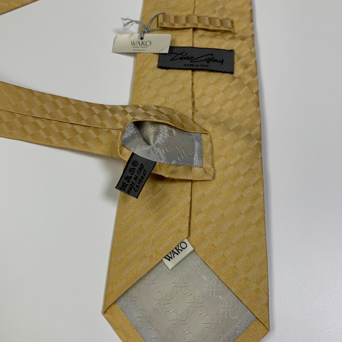 와코(WAKO) 이탈리아 실크 골드 자카드 넥타이 A+등급 상품이미지7