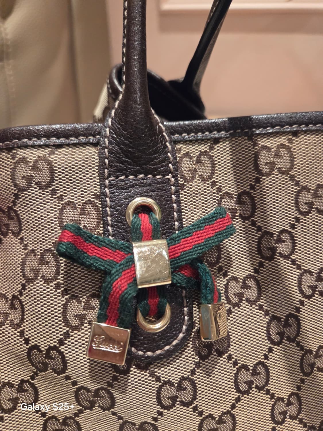 구찌 GG 로고 캔버스 자카드 토트백 상품이미지7