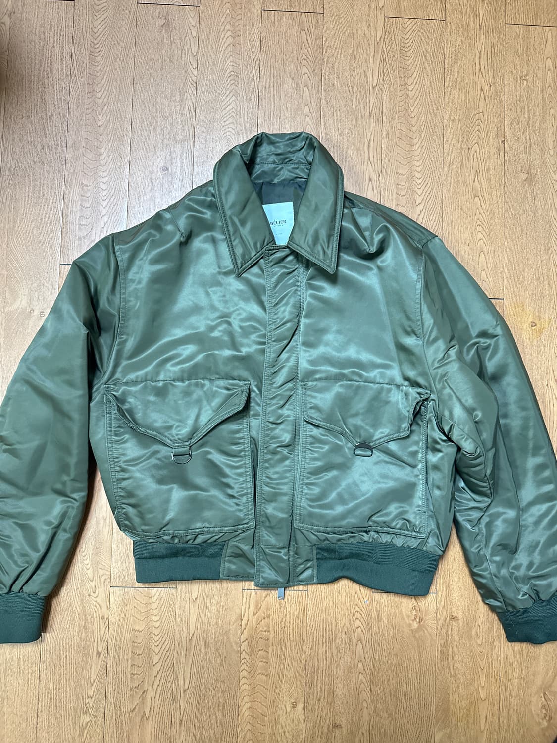 벨리에 오버사이즈 봄버 카키 M 상품이미지1