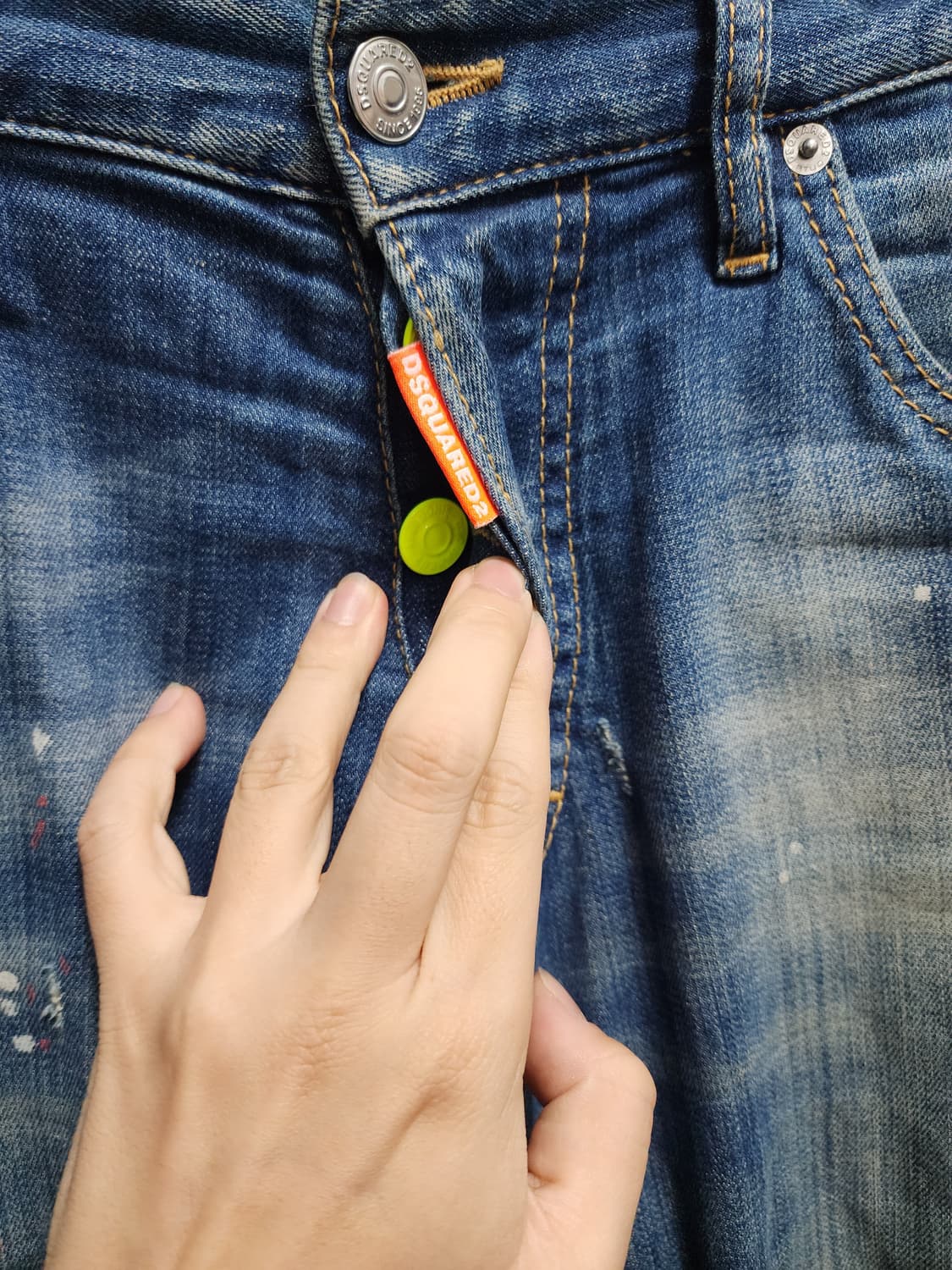 디스퀘어드2 쿨가이 네온진 바이커진 상품이미지5