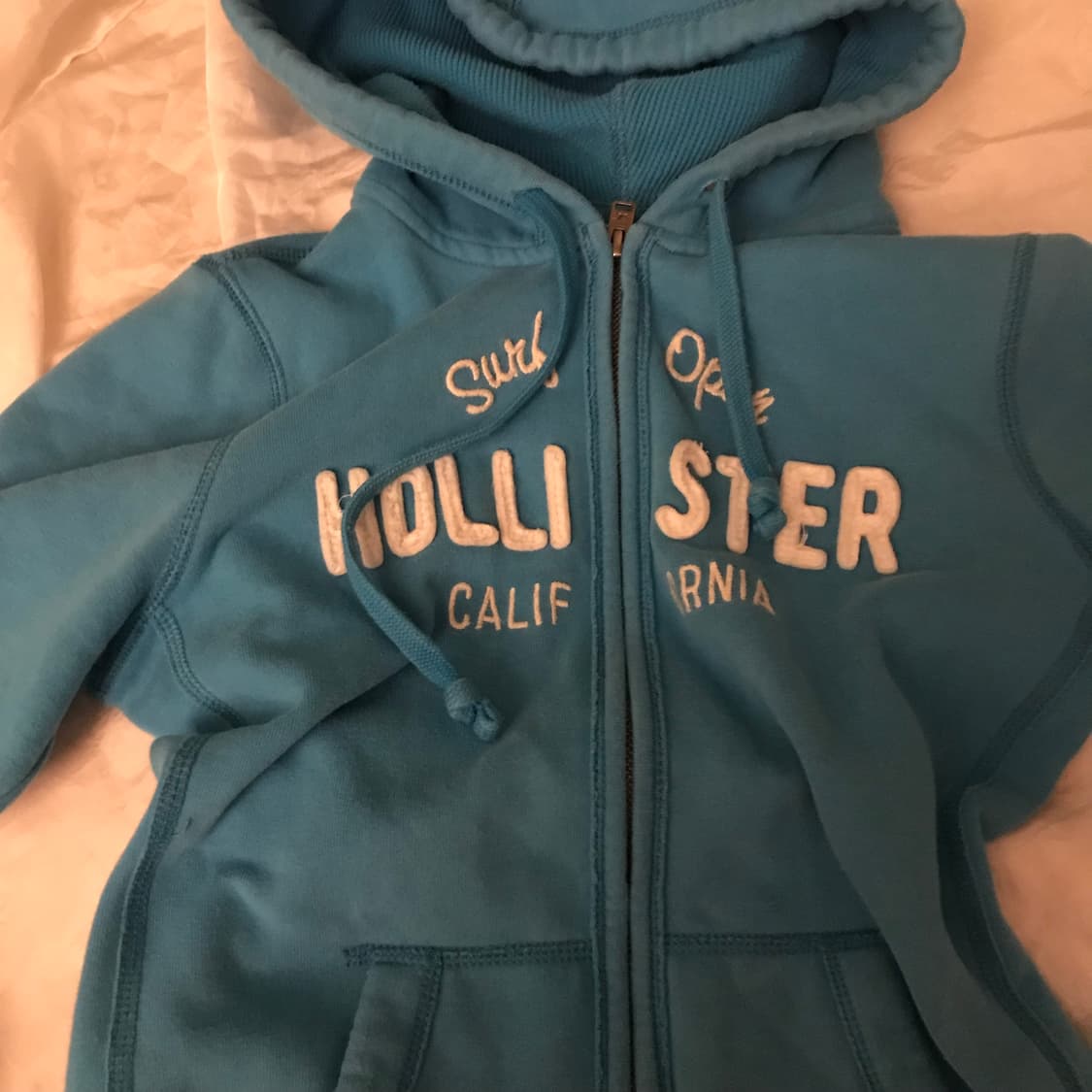 Hollister 홀리스터 스카이블루 기모 후드집업 상품이미지3