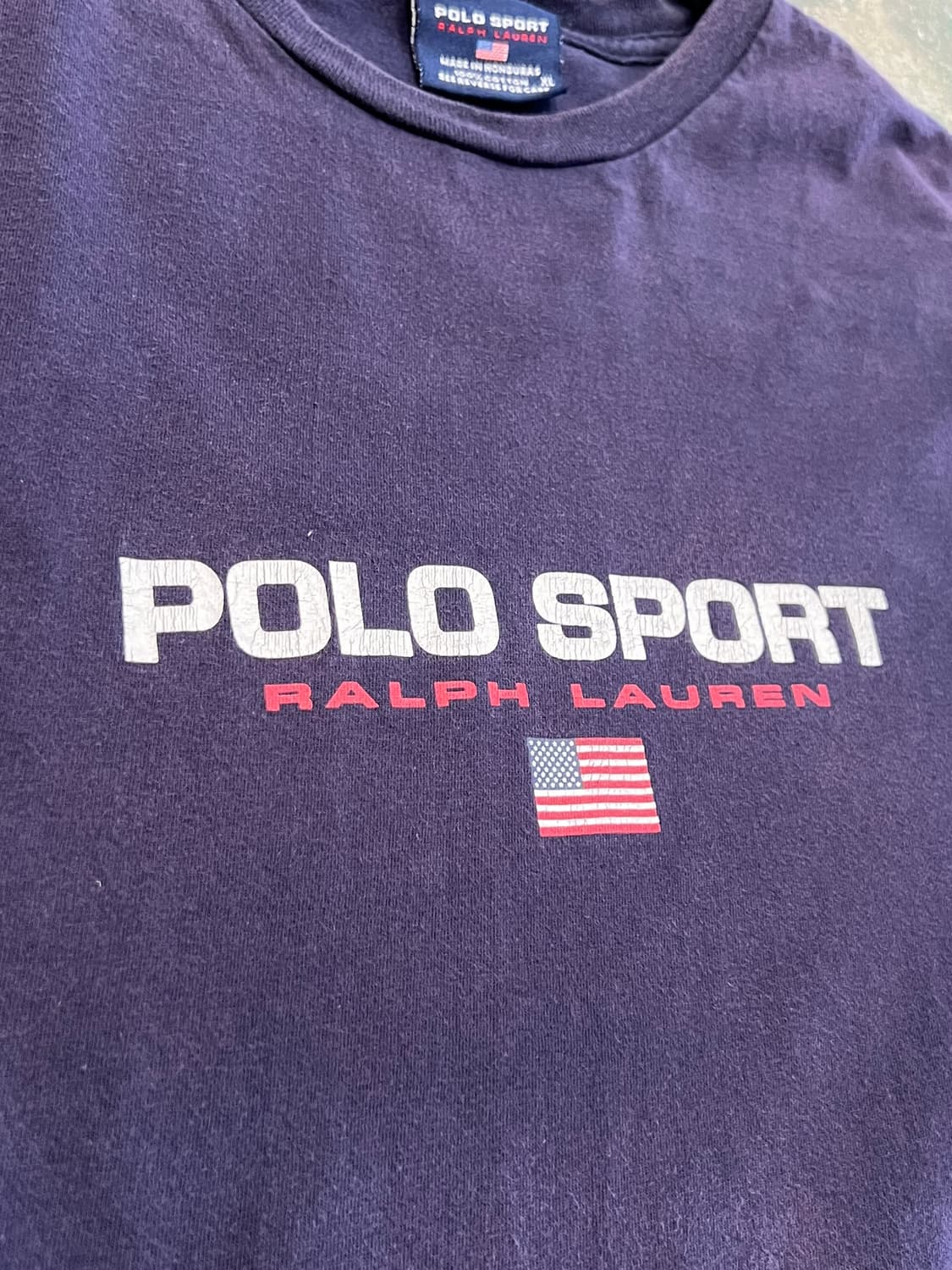 [XL] 폴로 스포츠 랄프로렌 로고 USA 네이비 반팔 티셔츠 상품이미지6