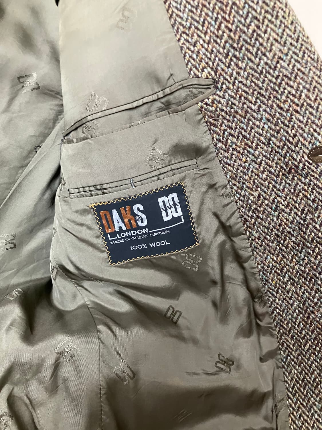 Daks 닥스 해리스트위드 엘보우패치 자켓 블레이저 상품이미지5