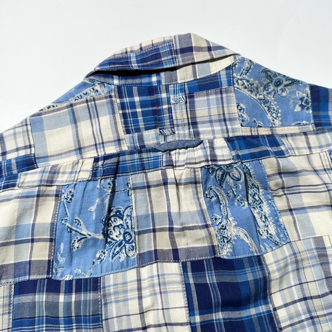 스펙테이터 마드라스 체크 페이즐리 패치워크 워크 셔츠 상품이미지7