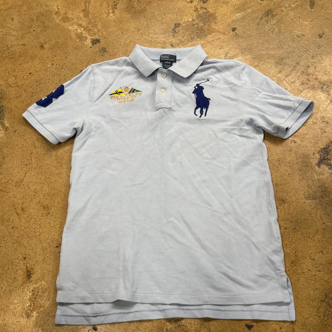 폴로 랄프로렌 소라 하늘 빅포니 카라 반팔 티셔츠 상품이미지3