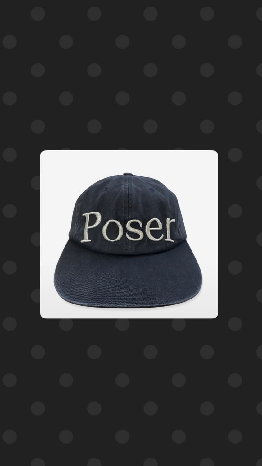 구보 poser 모자 vintage cap 상품이미지1