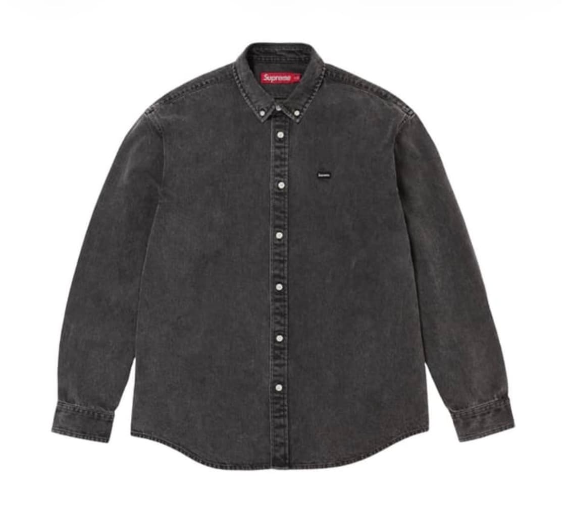 슈프림 스몰 박스 데님 셔츠 블랙 상품이미지1