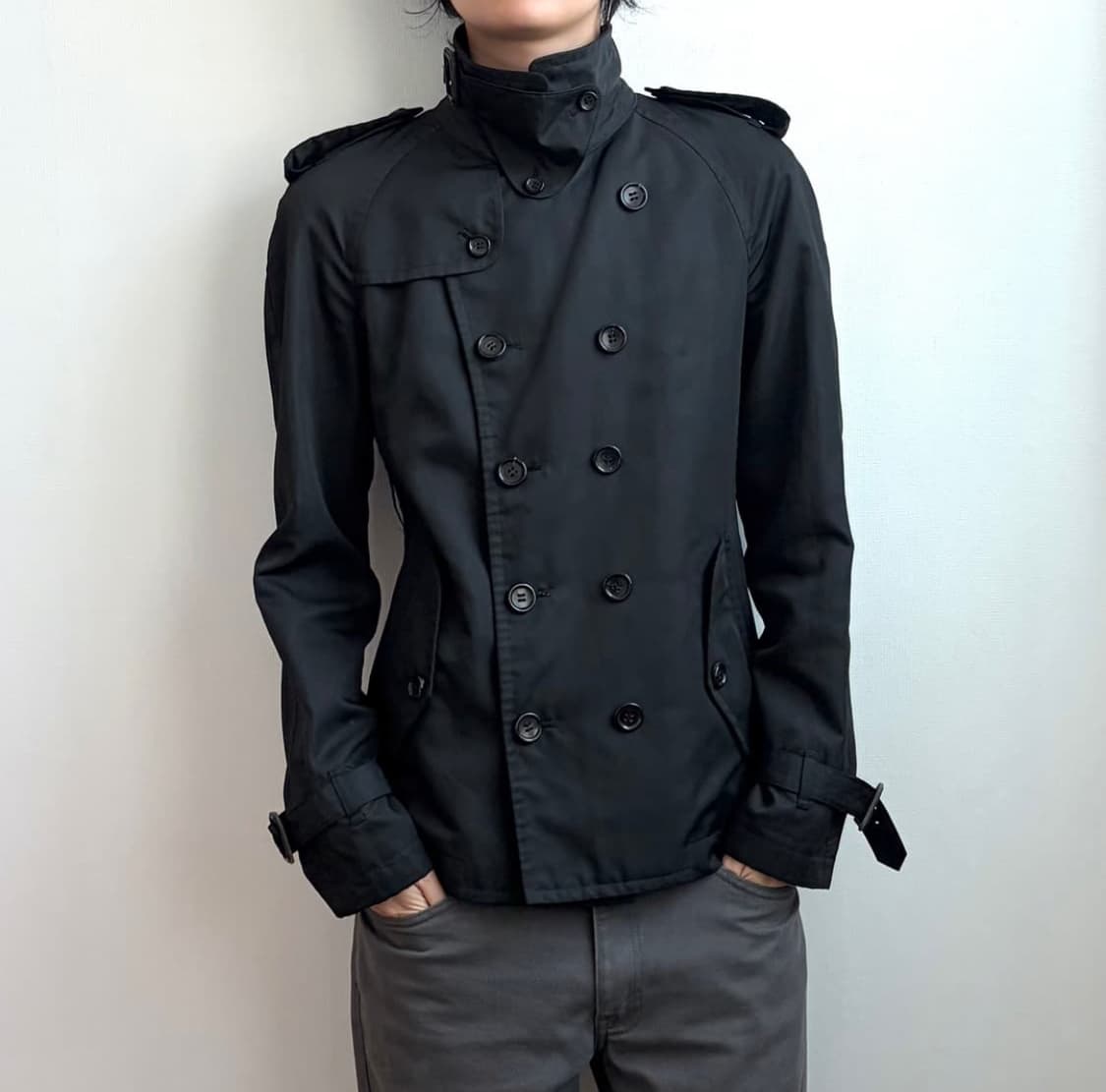 꼼데가르송 옴므플러스 숏 트렌치 자켓 상품이미지1