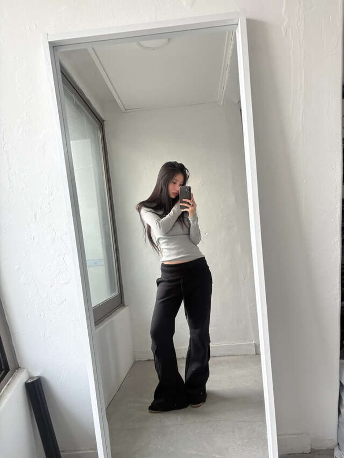 디에이디 폴드 부츠컷 팬츠 기모 상품이미지3