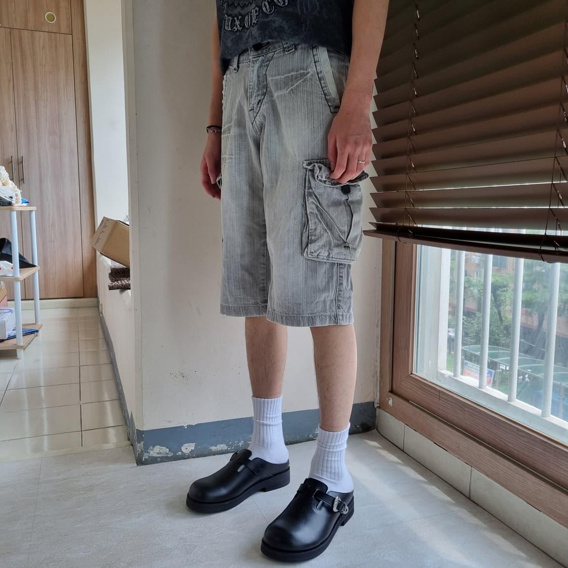 Kella Jeans 카고 데님 버뮤다 쇼츠 상품이미지3