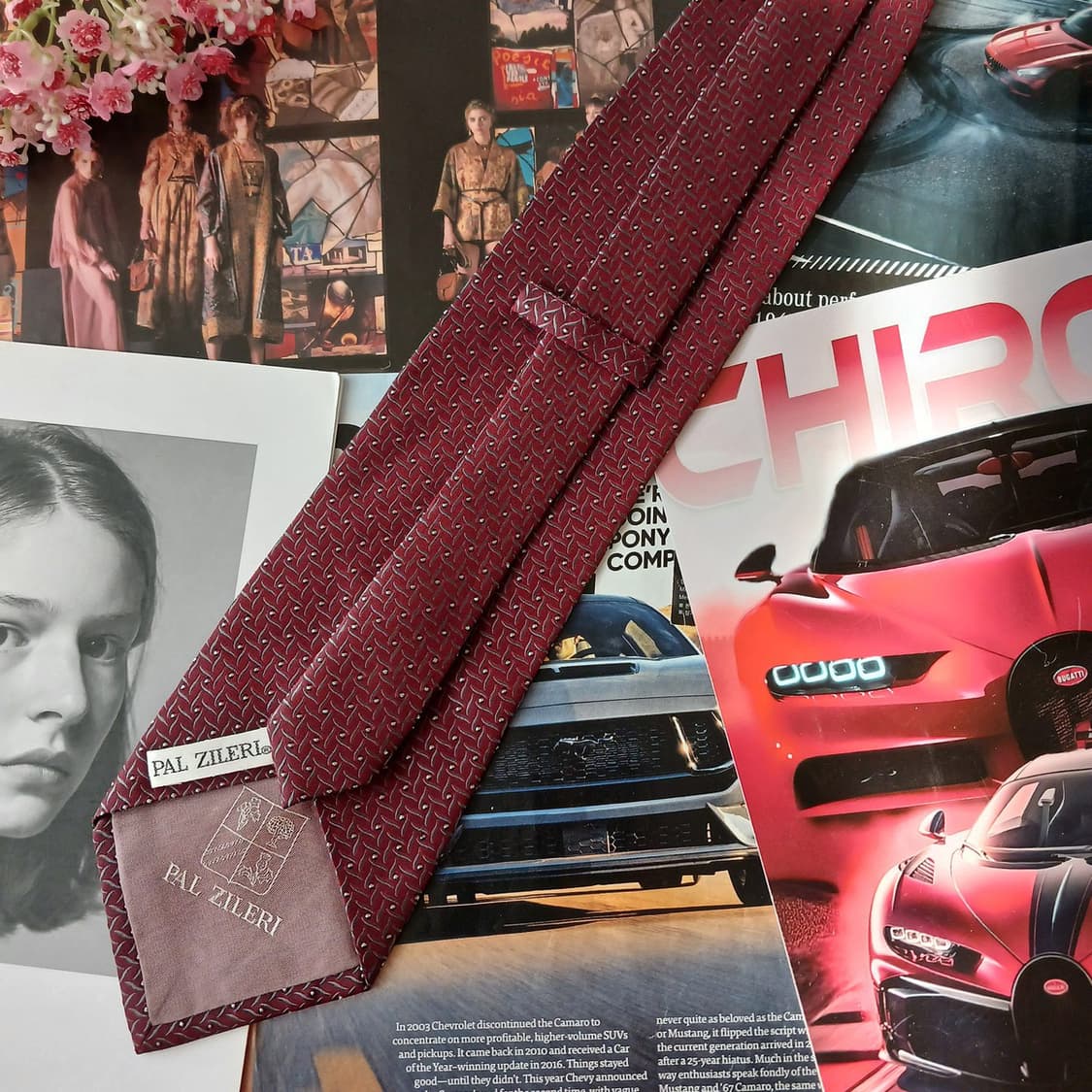 빨질레리 실크 버건디 패턴 넥타이 10cm A+등급 A19335
 상품이미지6