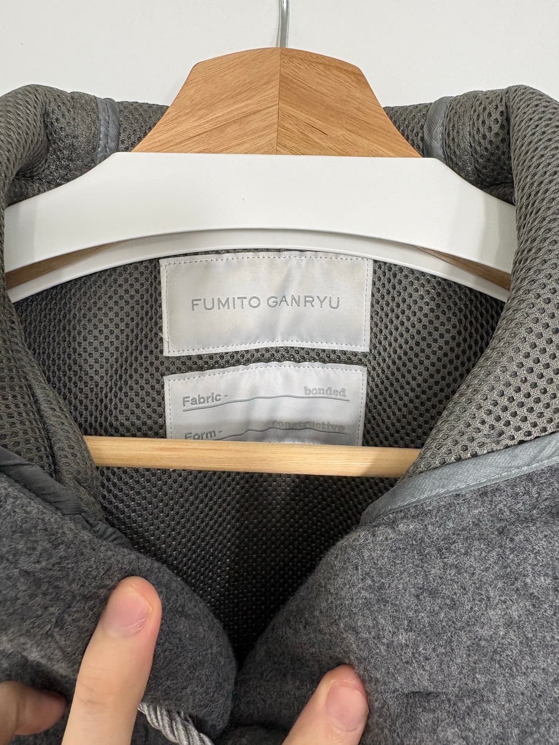 후미토간류 19aw 더플코트 그레이 상품이미지2