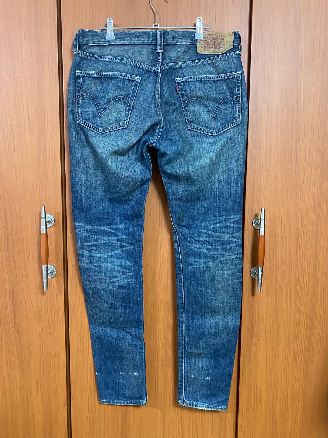 [LEVIS] 리바이스 501 기무라타쿠야 데님 34사이즈(폭수선o) 상품이미지6